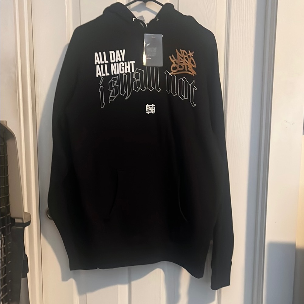 Flag Nor Fail Black Sweatshirt with Graphic Emblem